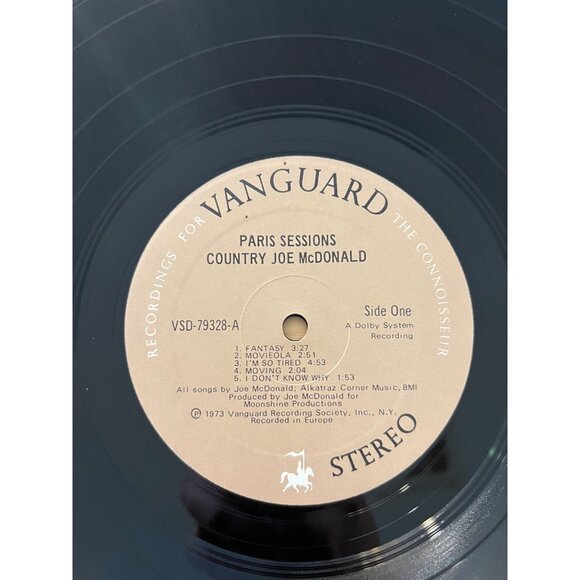 Country Joe McDonald "Paris Sessions" Vinyl Record Album 1973 VSD-79328-B - Picture 3 of 6